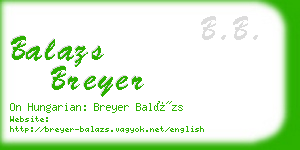 balazs breyer business card